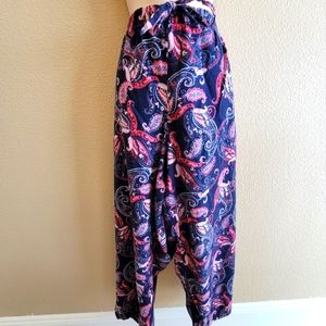 Liz Claiborne paisley  flannel drawstring lounge pants